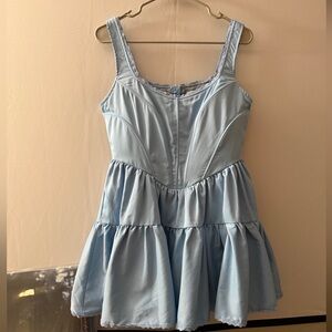 Rare London blue corset dress